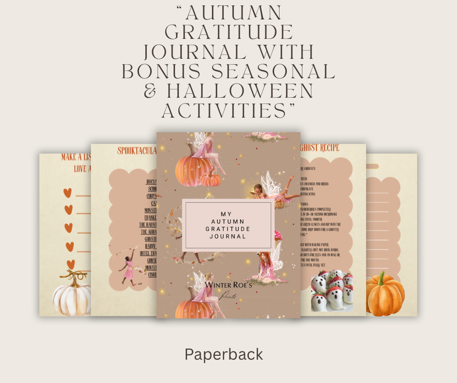 “Autumn Gratitude Journal with Bonus Seasonal & Halloween Activities”