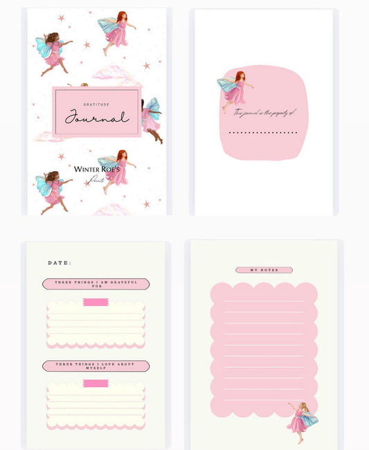 Girls fairy gratitude journal paperback